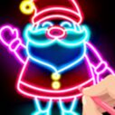 Draw Glow Christmas - Draw & Color 2 draw glow christmas draw color